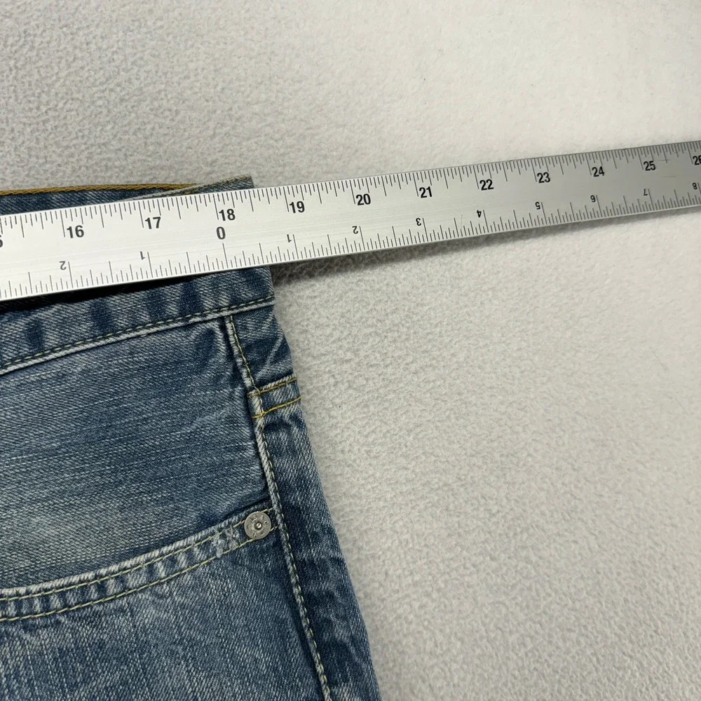 Vintage Leivs Jeans men's 34x34 Blue Denim Dark Wash Bootcut Baggy Wide leg 512